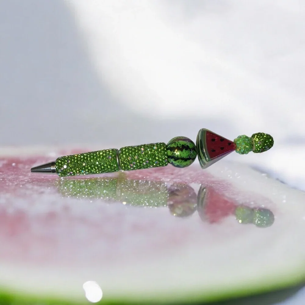 Watermelon Decorative Rhinestone Pen - Picture 4 of 5